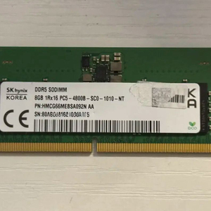 SK하이닉스 노트북용 DDR5 8GB 4800MHz 램