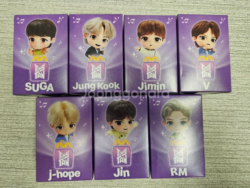 해피밀 BTS 미개봉 새상품 7종 택포3만--0