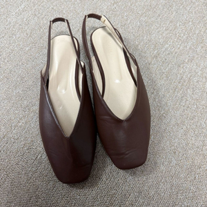 스퀘어 뮬 샌들 슬링백 브라운 255mm