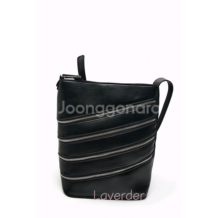 자라 지퍼 가죽 버킷백 숄더백 크로스백--2