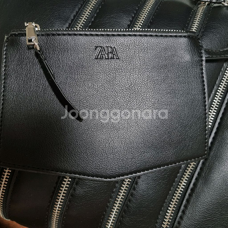 자라 지퍼 가죽 버킷백 숄더백 크로스백--7