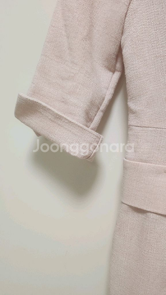 연핑크 트위드 원피스 S사이즈--2