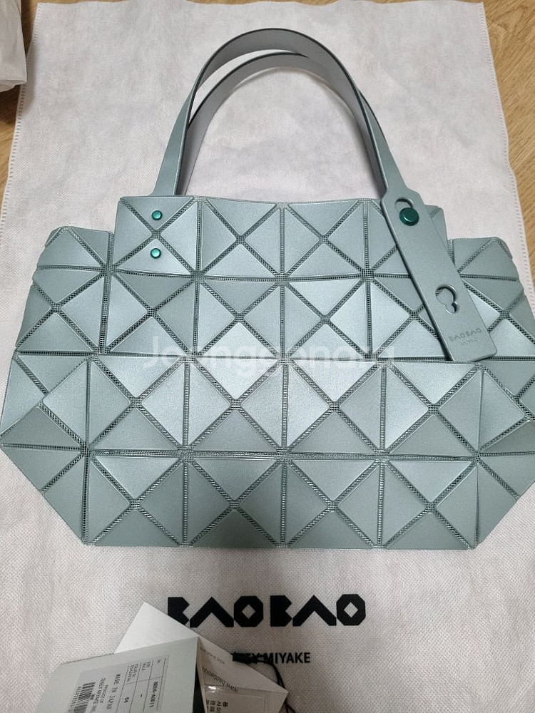 바오바오 캐럿백 미듐 미디움 애쉬 그린--4