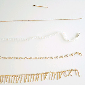 체인 투명 크리스탈 귀걸이 재료 악세사리 부자재 파츠