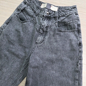 JJJ 워싱 블랙 데님 26사이즈(보이핏)