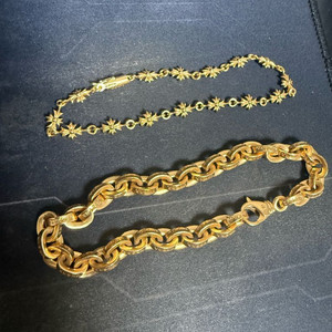 크롬 22k 타이니팔찌 페이퍼체인라지팔찌 판매