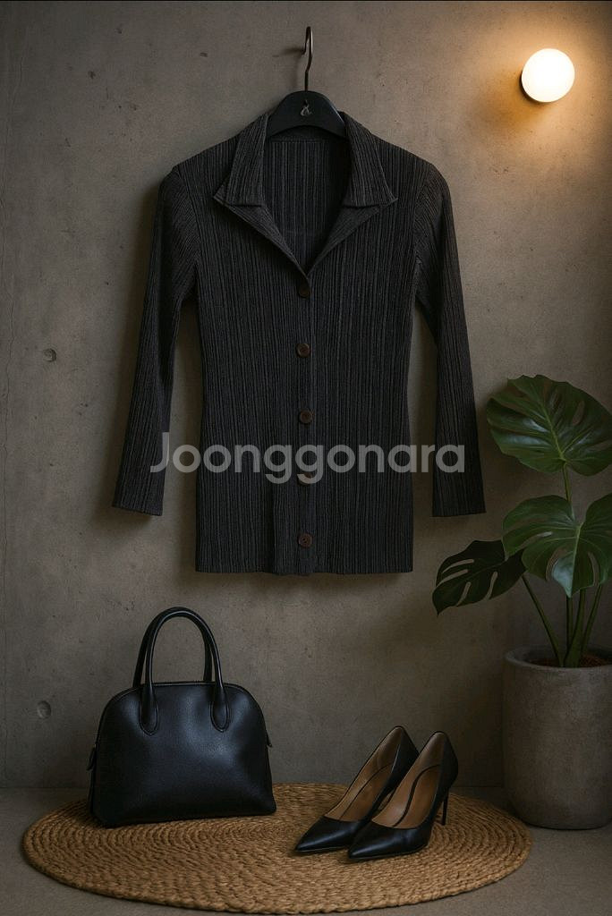 플리츠 셔츠형 쟈켓--0