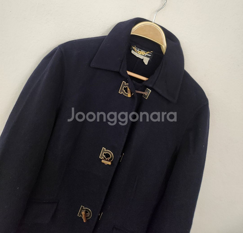 살바토레페레가모 캐시미어 울 혼방 코트--2