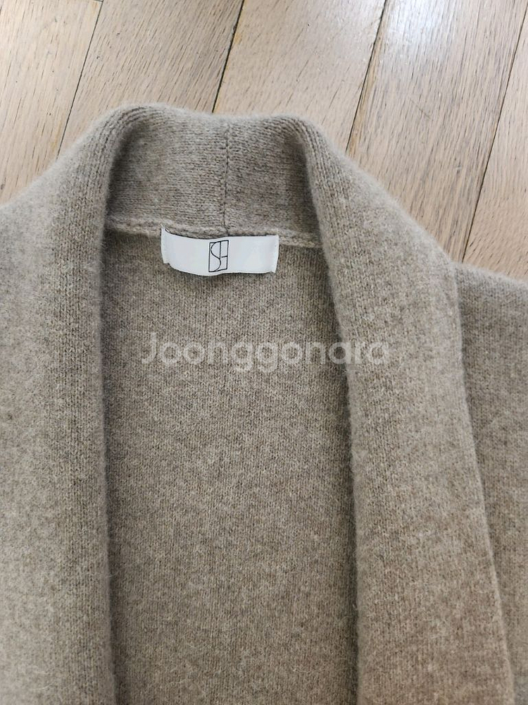 시에 알파카+ 모 롱 가디건--1