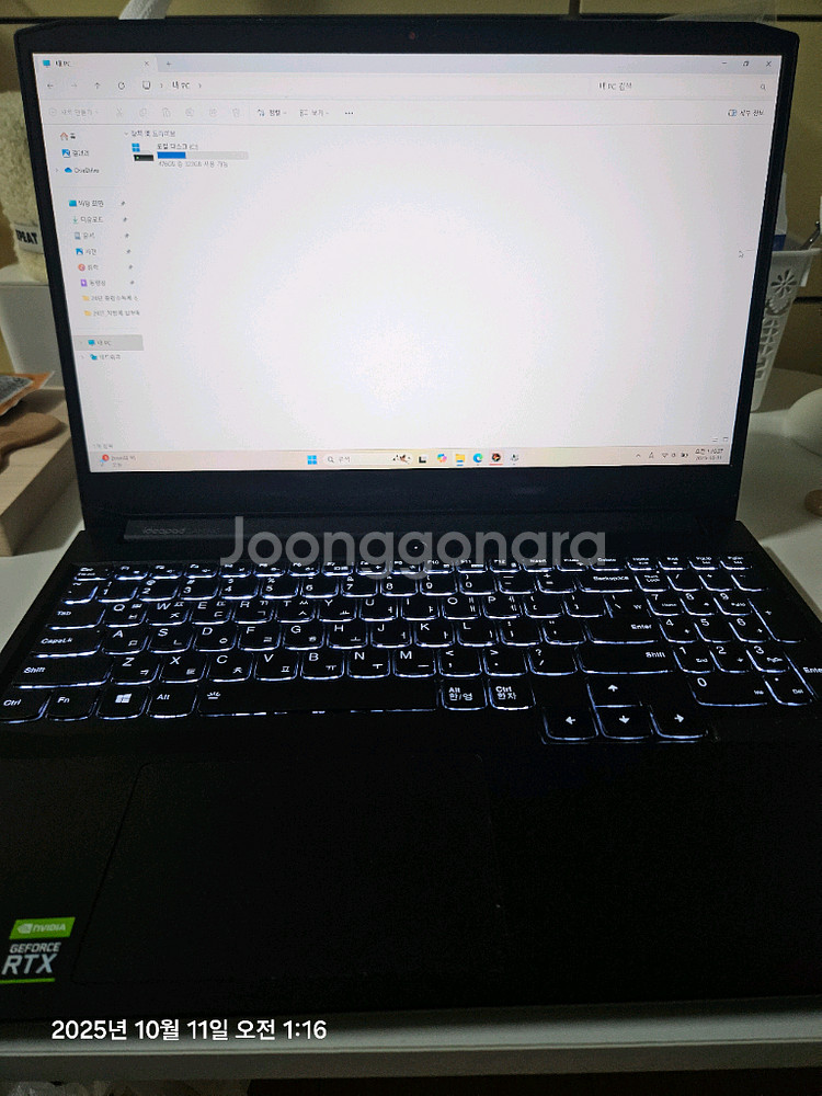 (급처) 레노버 게이밍노트북 5600H RTX3060--0