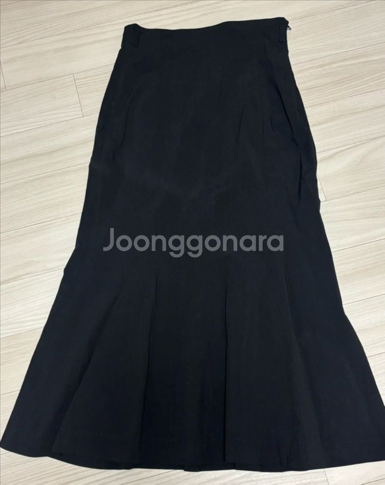 새상품 플로움 머메이드 롱스커트 블랙 s--2