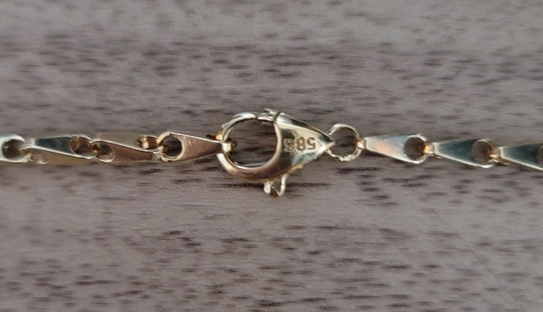 14K 목걸이 팬던트 세트--1