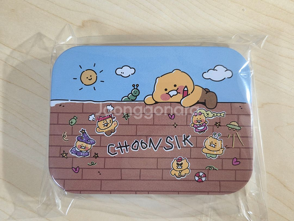 카카오프렌즈 춘식이 아크릴 키링 틴케이스--0