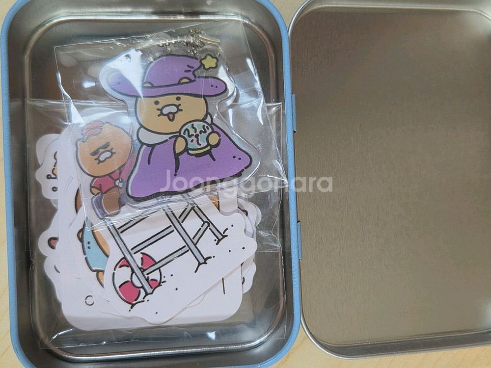 카카오프렌즈 춘식이 아크릴 키링 틴케이스--1