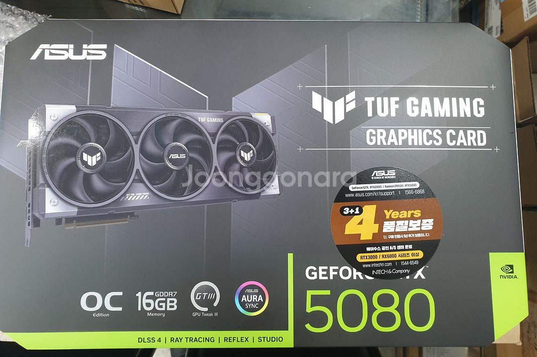 ASUS TUF 터프 지포스 RTX 5080 OC--0