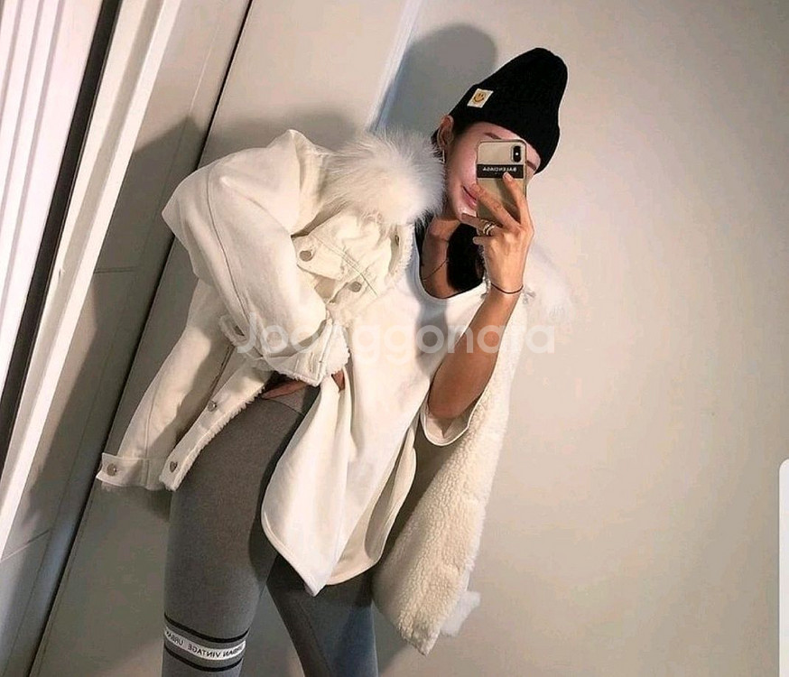 디투 리얼폭스퍼 양털자켓 벨201 제이핏 엔티크제이--0