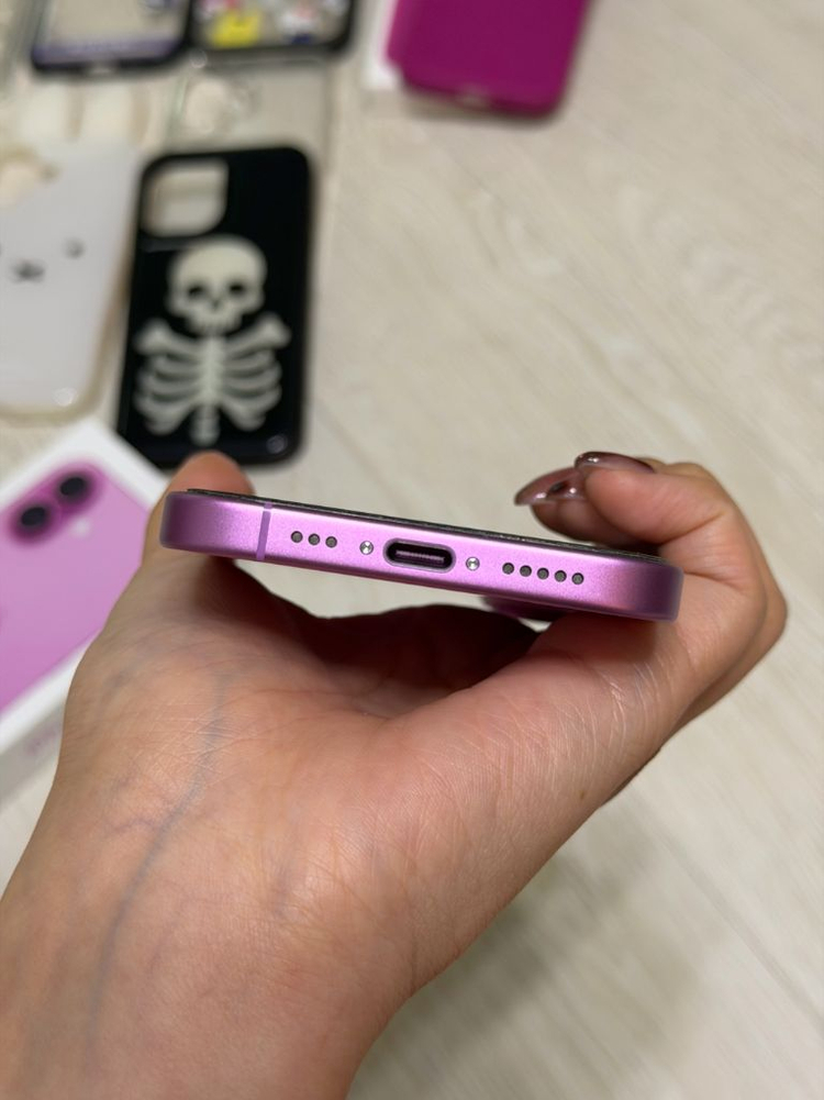 아이폰16 핑크 256 + 정품케이스--13