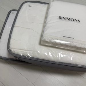 시몬스 라지킹 침구 풀셋 (구스,패드,이불커버)
