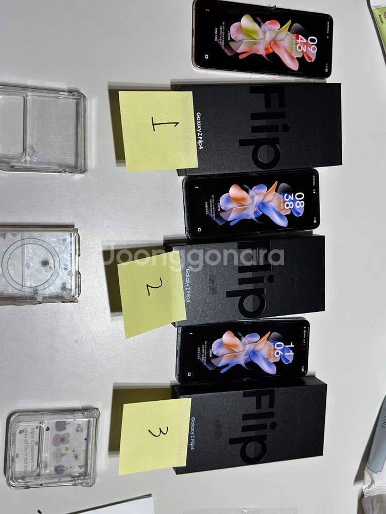 갤럭시 z플립4 256기가,풀박스,핑크골드,블루,상태극--5