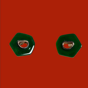 제이에스티나 Dewore Green 925 실버 귀걸이