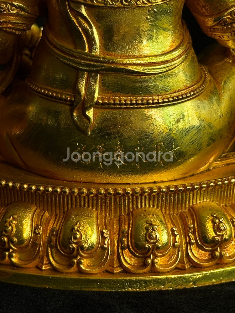 [골동품] 대명영락년제 금동 호법신상 불상--3