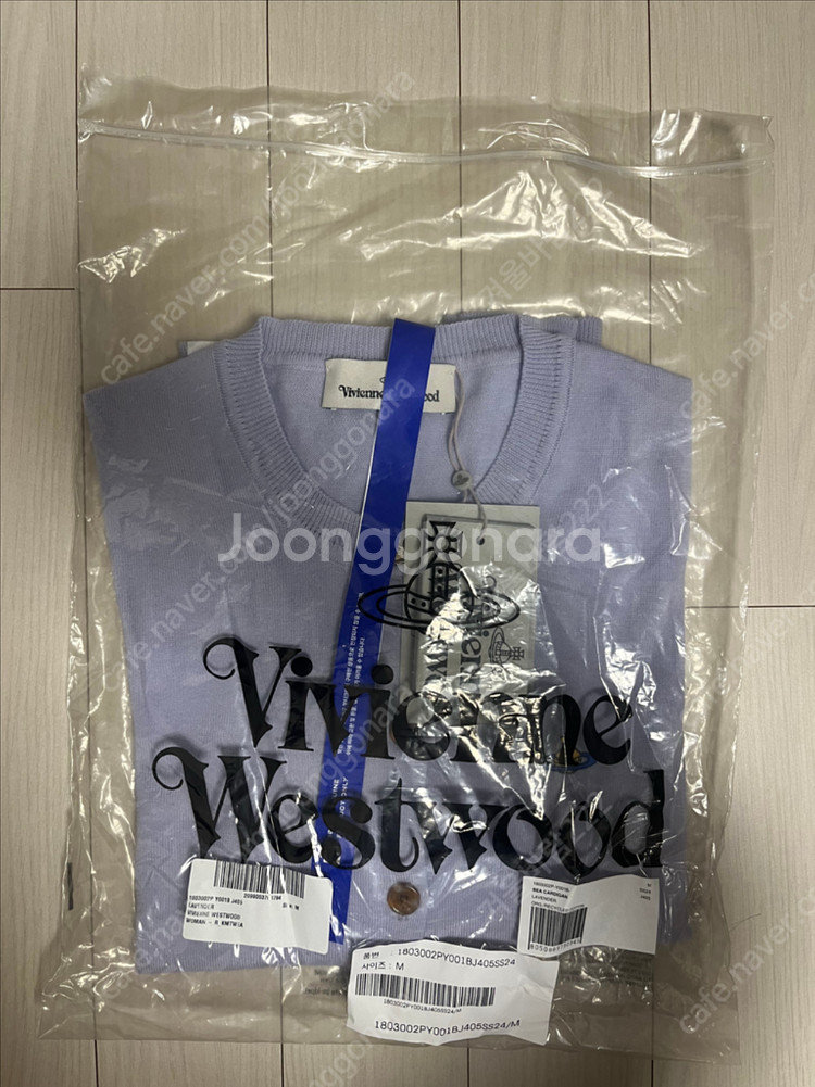 (새제품)비비안웨스트우드 베아 가디건 M--0