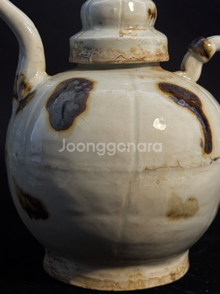 [골동품] 중국 송대 백자 철화 주전자--2