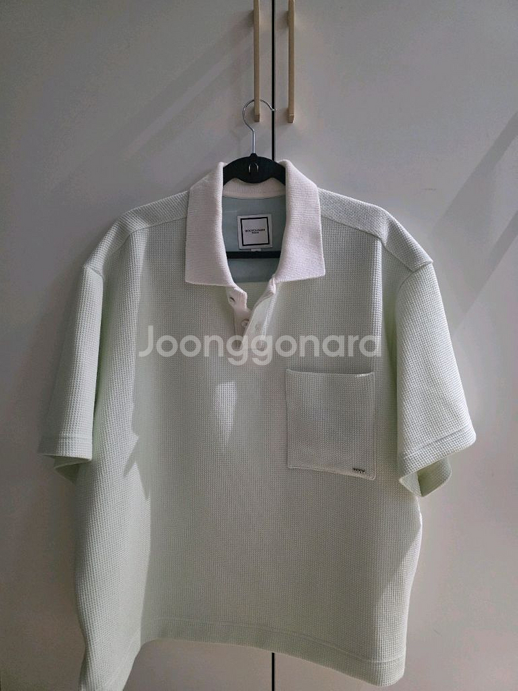 우영미 25SS 포켓 폴로 티셔츠 민트 [48]--0