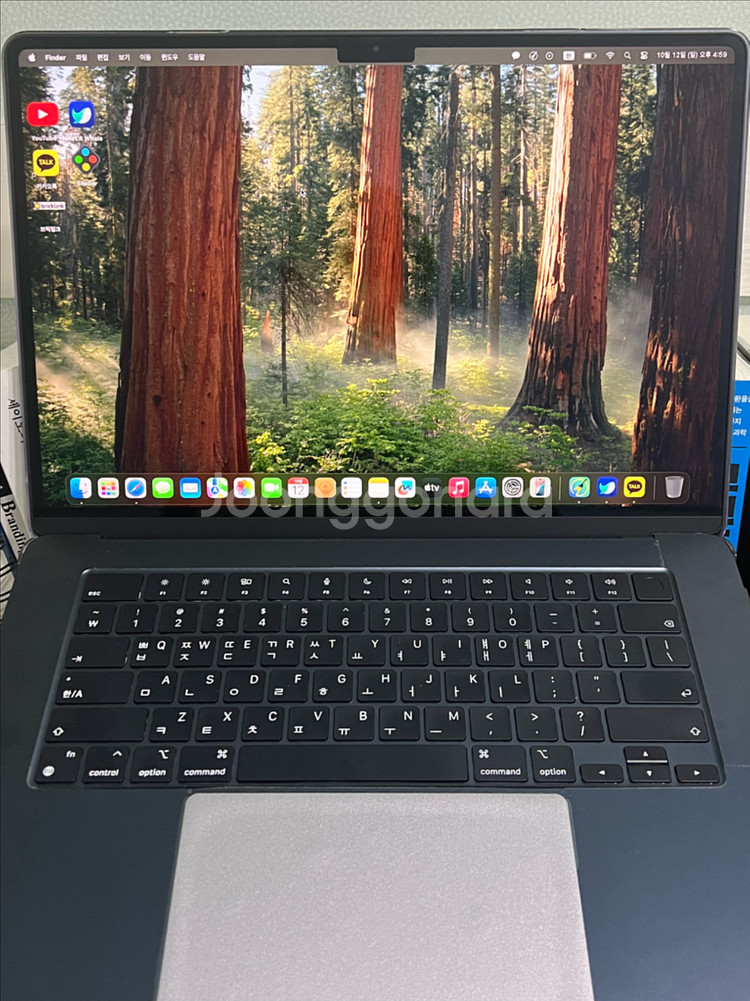 맥북에어 미드나이트 M2 15인치 램 8GB, SSD--0