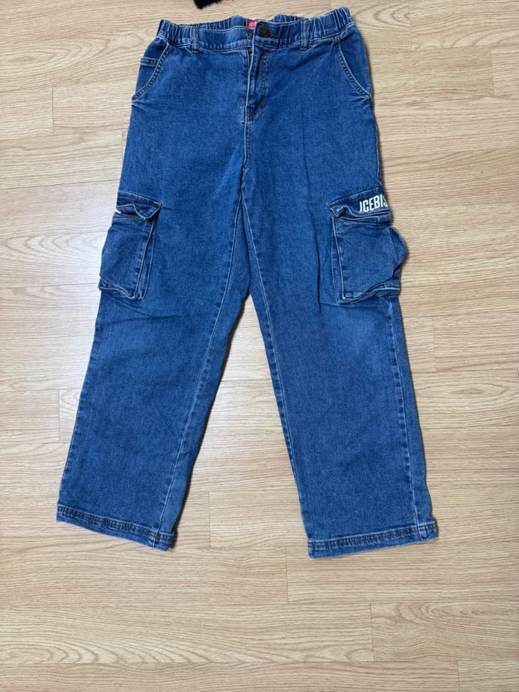 아이스비스킷 니트 청바지--4