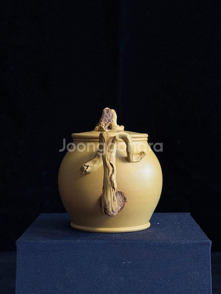 [골동품] 수샤오링 황니 고목매화문 자사호--6