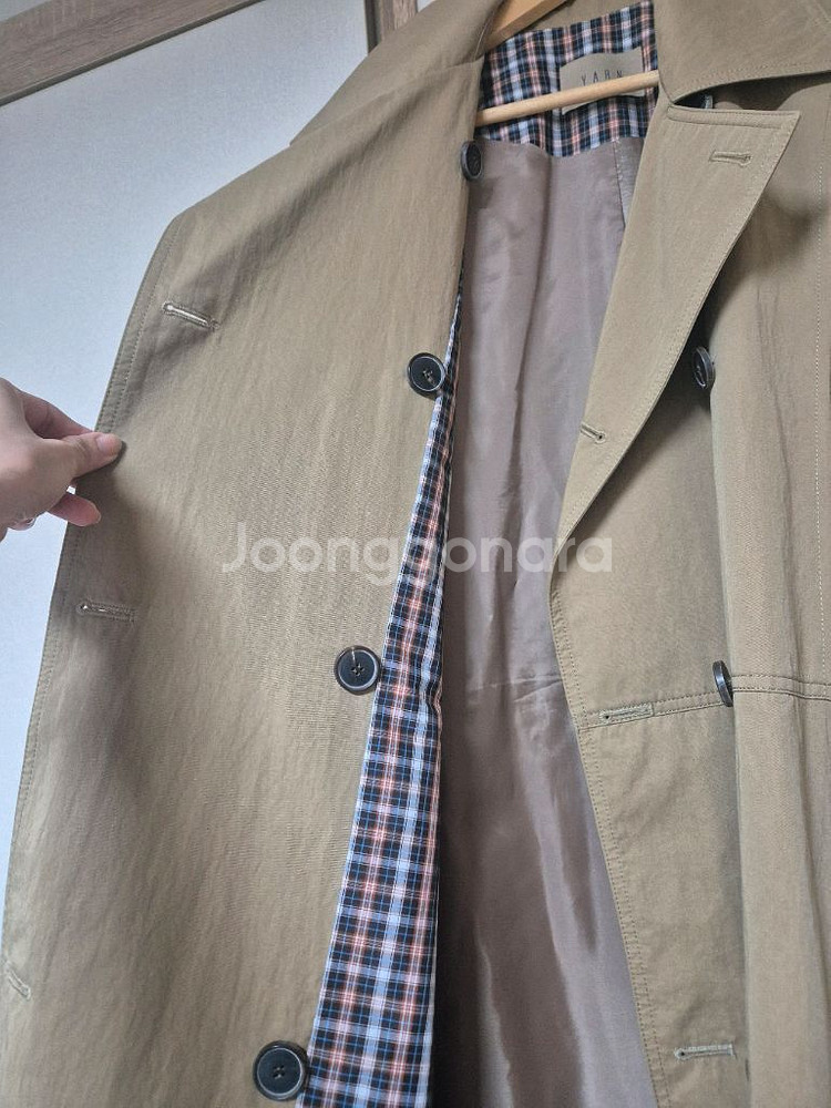 제평 yarn 트렌치코트--1