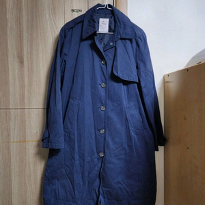 탑텐 네이비 트렌치 코트