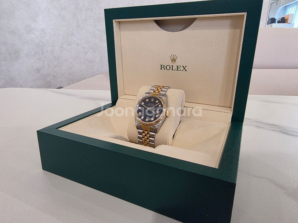로렉스 데이저스트 16233 옴브레 블루10P 36MM--1