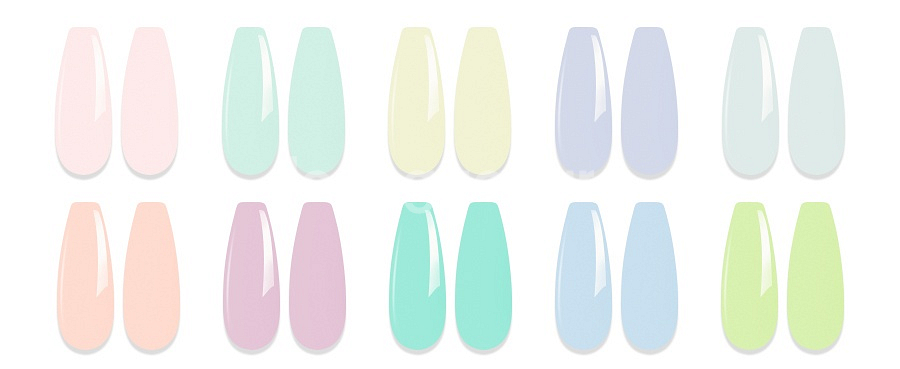 10종_파스텔 컬러젤 젤네일세트 12ml--1