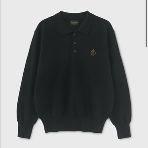 헤리티지플로스crest wool polo shirt-S