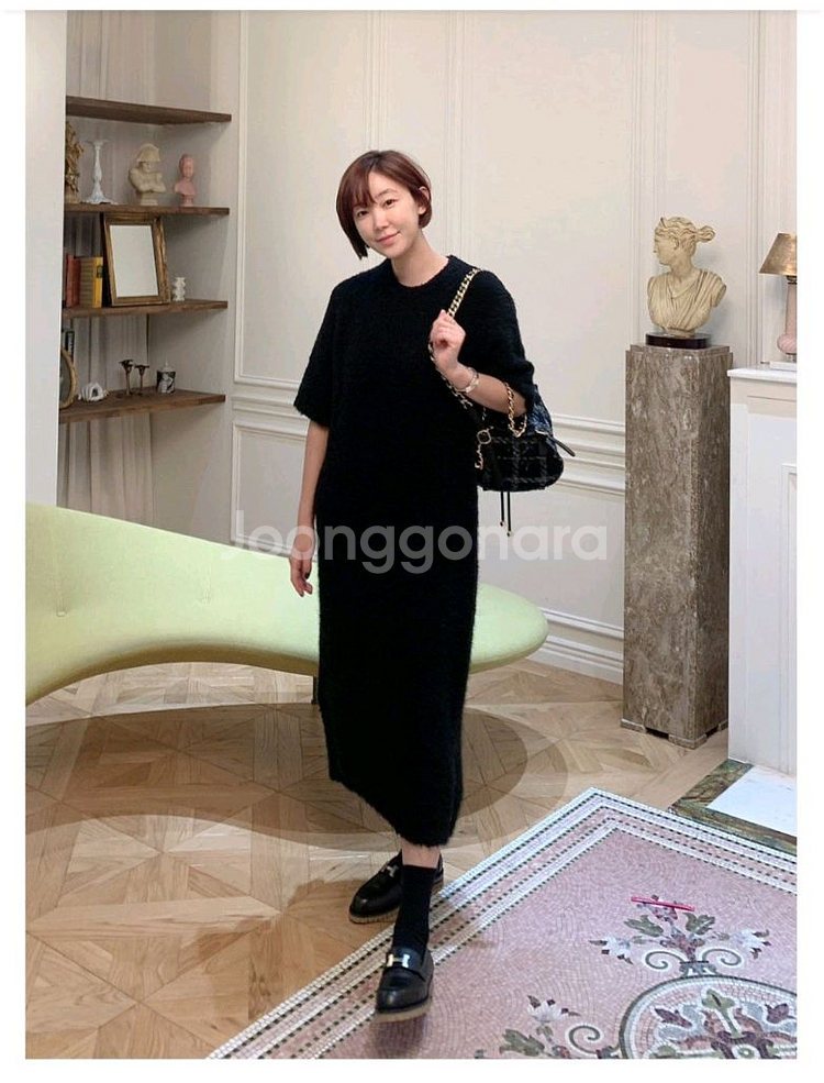 미미씨엘 제작완판 부클원피(블랙/롱)판매해요--6