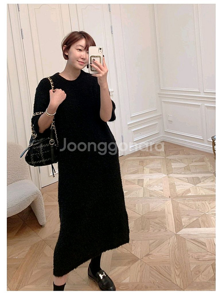 미미씨엘 제작완판 부클원피(블랙/롱)판매해요--5