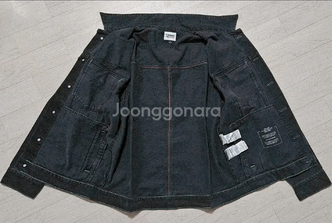 [새상품] 타미 흑청 데님 자켓 [L]--2