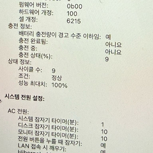 맥북에어13 m3 256 사이클수 9