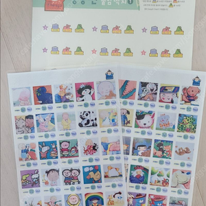 프뢰벨 영아테마동화 붙임딱지(씽킹펜 스티커)+송카드