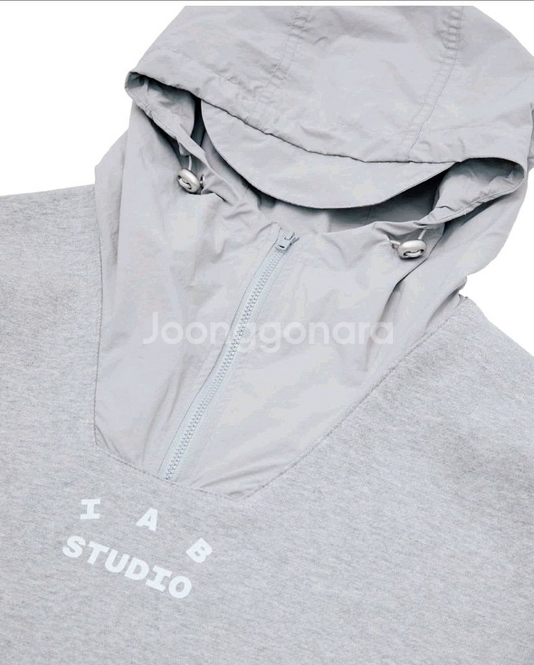 (XL) 아이앱 스튜디오 우븐 후드 그레이--2