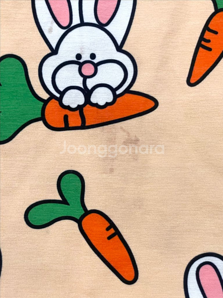 애플버터컬리지 반팔 상하 실내복일괄(토끼/돼지) S--1