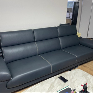 배송 - 새것같은 4인 가죽소파