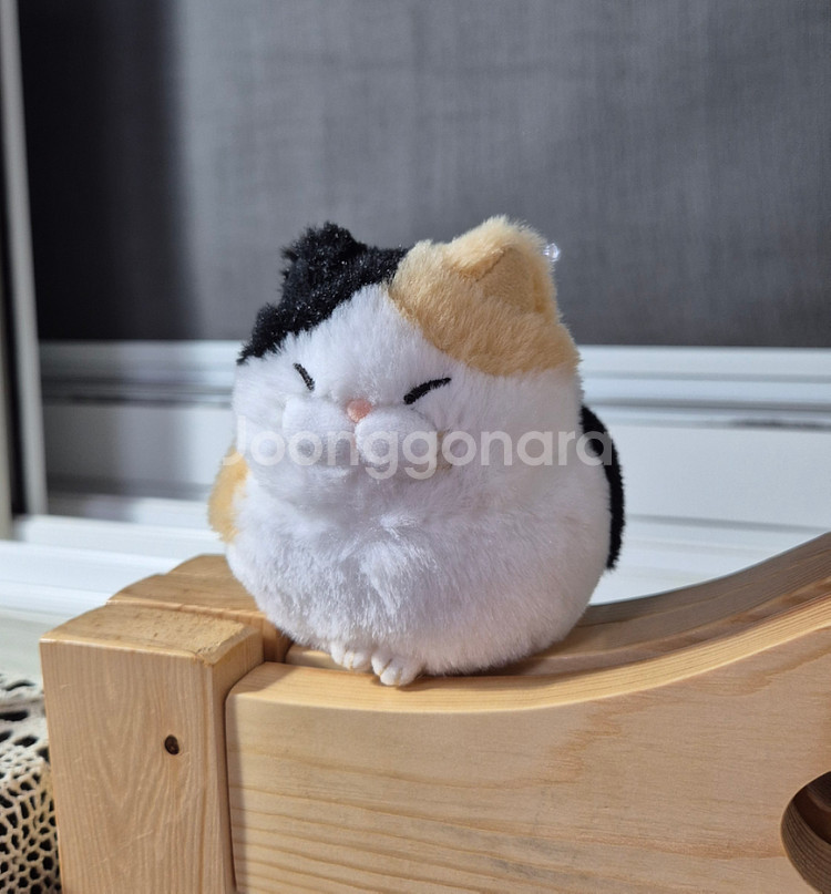 히게만쥬 어뮤즈 얼룩 고양이 인형 키링--0