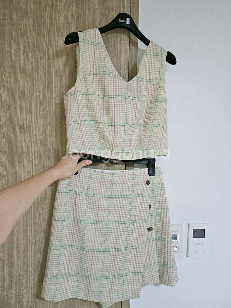 잇미샤 뷔스티에 반바지 셋업 55 오렌지 베이지--6