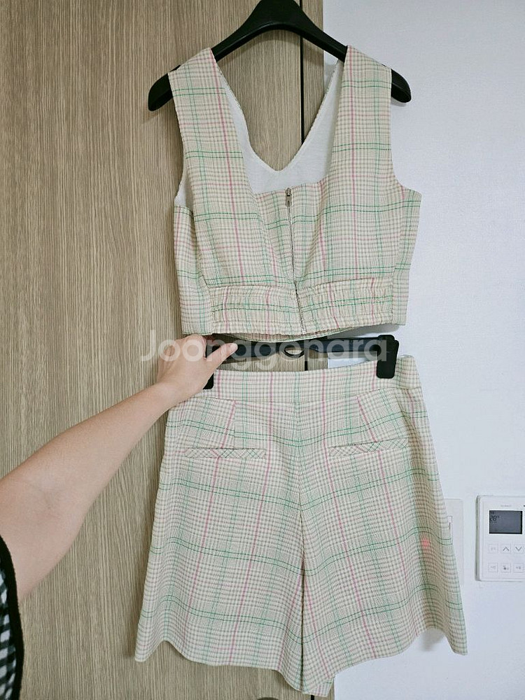 잇미샤 뷔스티에 반바지 셋업 55 오렌지 베이지--7