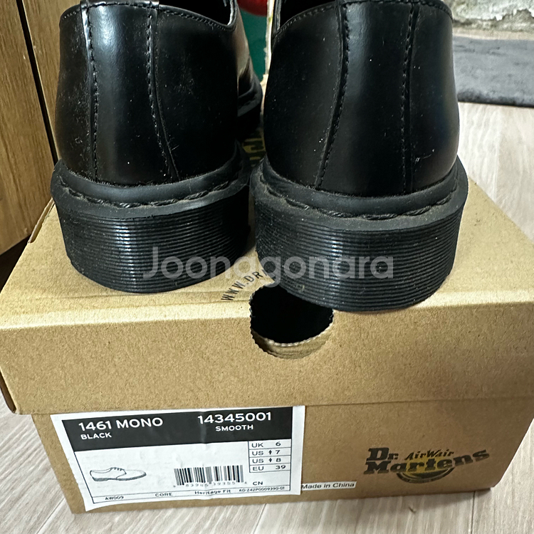 닥터마틴 1461 모노블랙 uk6 250-260--1