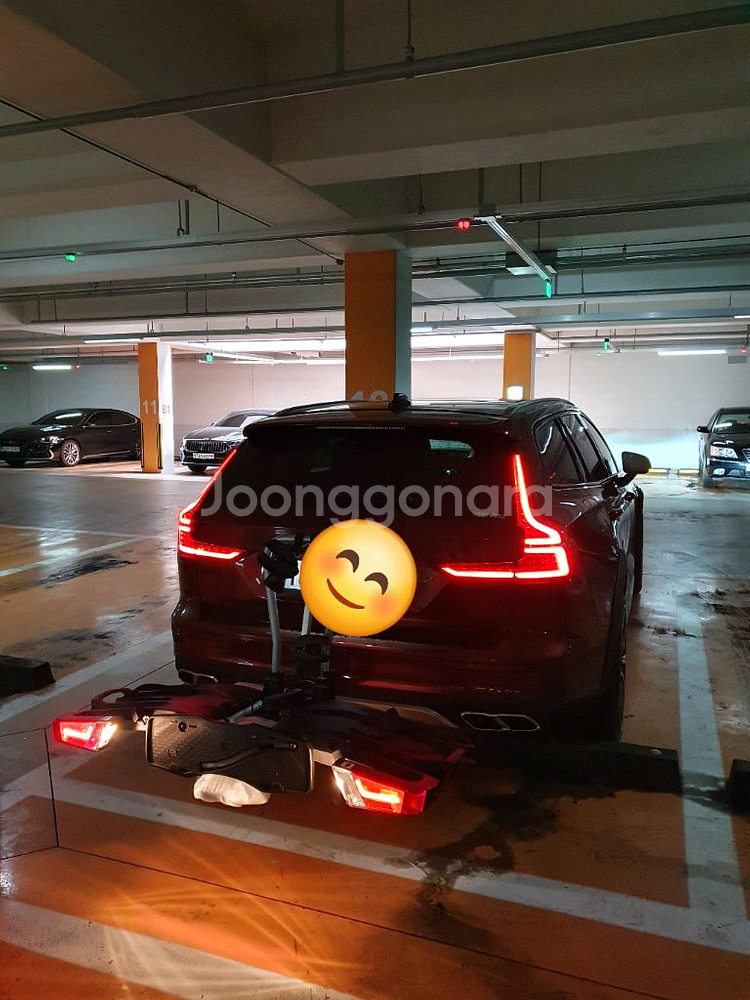 순정 볼보 견인봉 자전거 캐리어 2대용--0