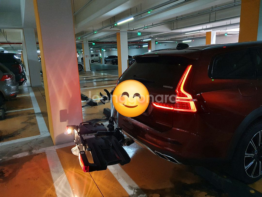 순정 볼보 견인봉 자전거 캐리어 2대용--1